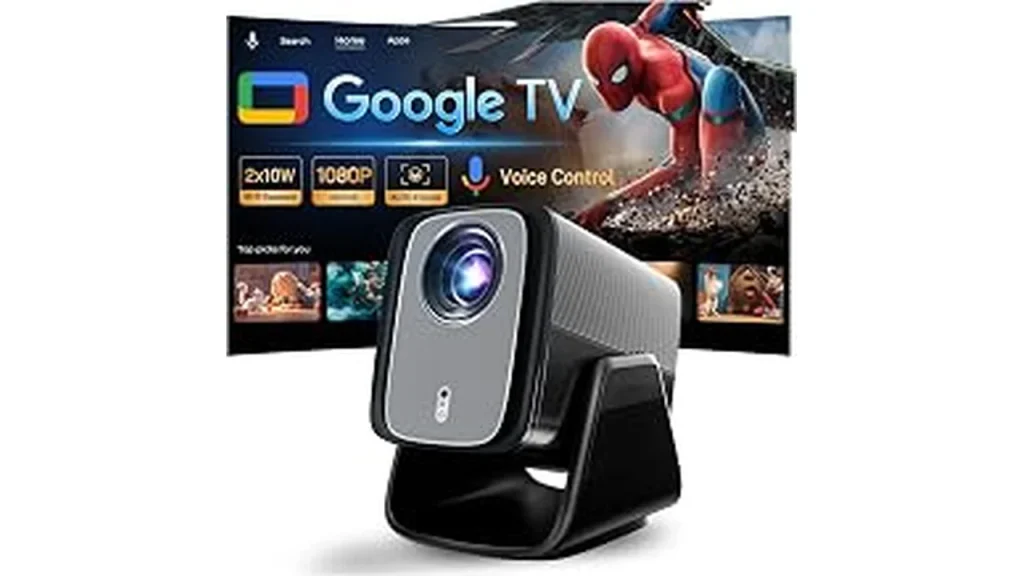 The image shows a 4k projector casting a bright, clear image onto a screen, highlighting the best options.