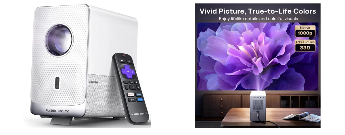 Aurzen Roku TV D1R Cube Smart Outdoor images
