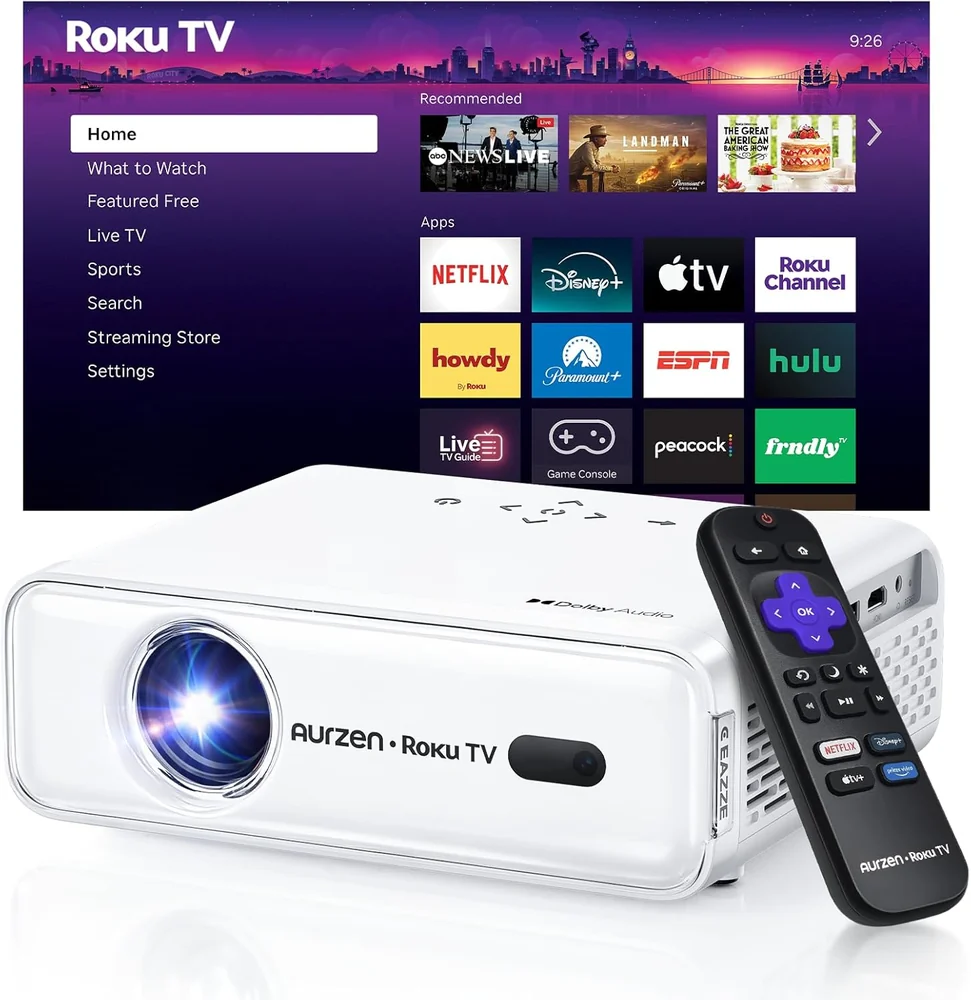 Aurzen Roku TV D1R Cube Smart Outdoor